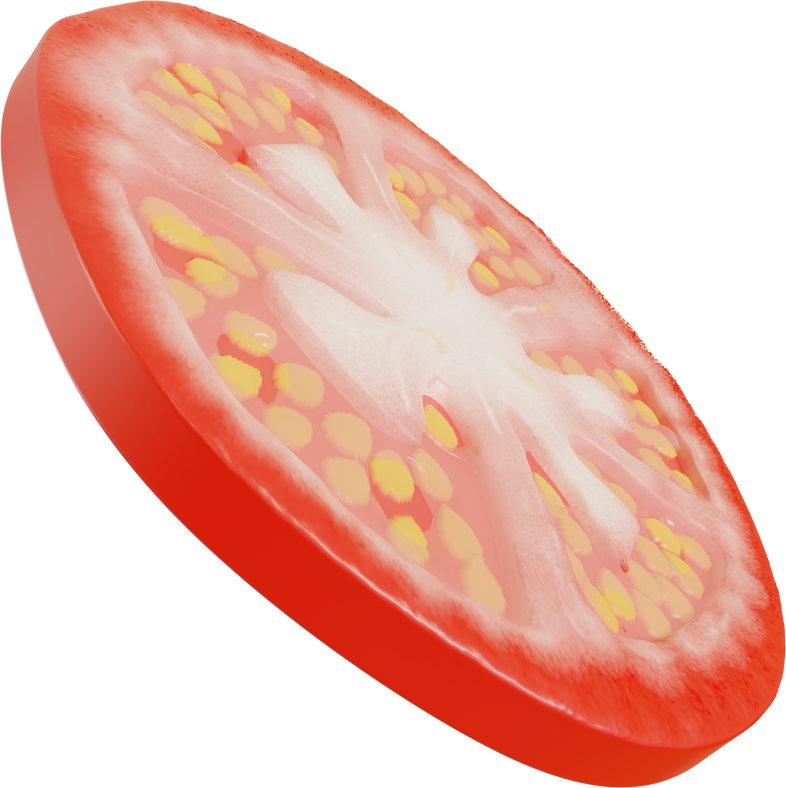 Tomato Slice Illustration